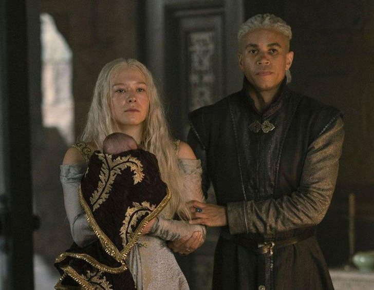 Рейнира с первым мужем Лейнором Веларионом