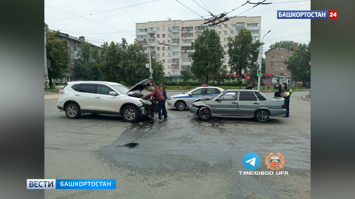    В Уфе пьяная 19-летняя девушка за рулем «пятнашки» без прав столкнулась со встречной иномаркой