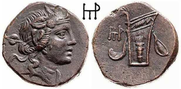 Пример разновидности монеты Махара с ресурса "bosporan-kingdom.com