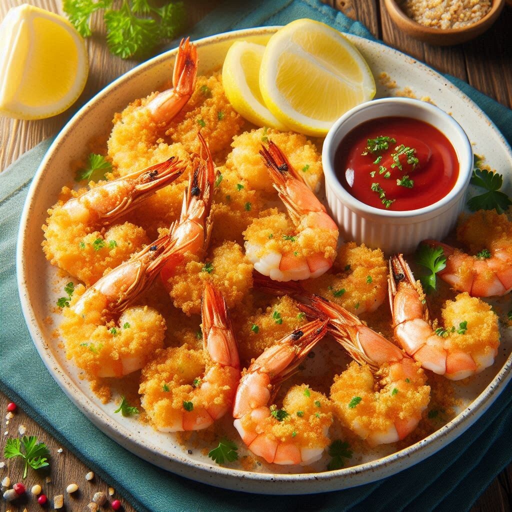 Запеченные креветки