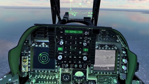 Вылет на AV-8B Plus Harrier в VR шлеме в War Thunder.