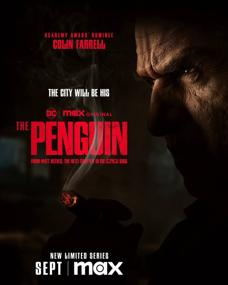    Афиша сериала «Пингвин» с Колином Фарреллом. Фото: архивы пресс-служб Дмитрий Евстратов