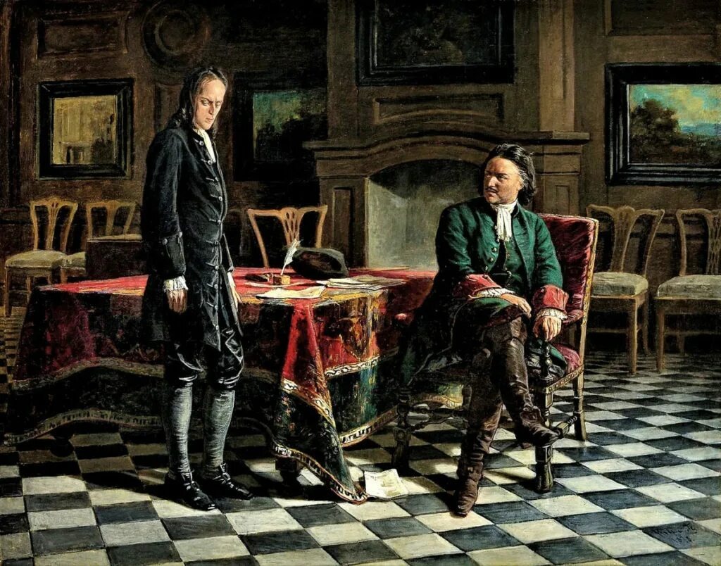 Отец и сын на картине Николая Ге