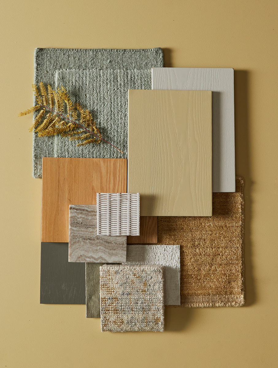 Pictured: Juno Boulder Modular Sofa, Jenson Occasional Chair, Artie Wave Ripple Coffee Table, Artie Clover Side Table & Bower Frame Rug (Butter).
www.globewest.com.au