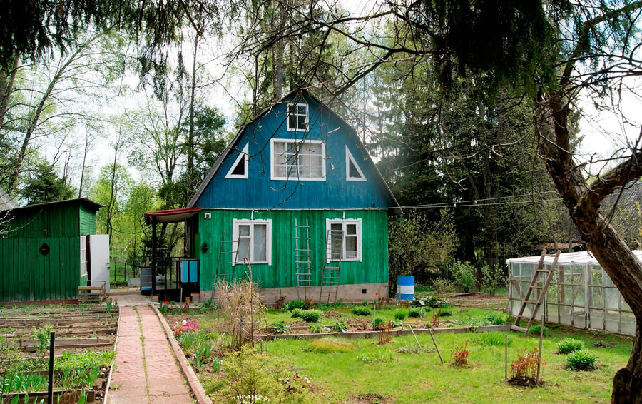 Распространенный вид дачного участка