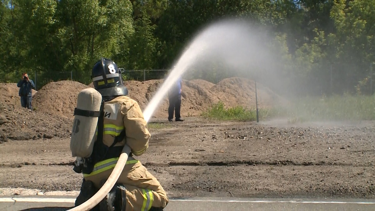    Соревнования по пожарному биатлону прошли в Иванове