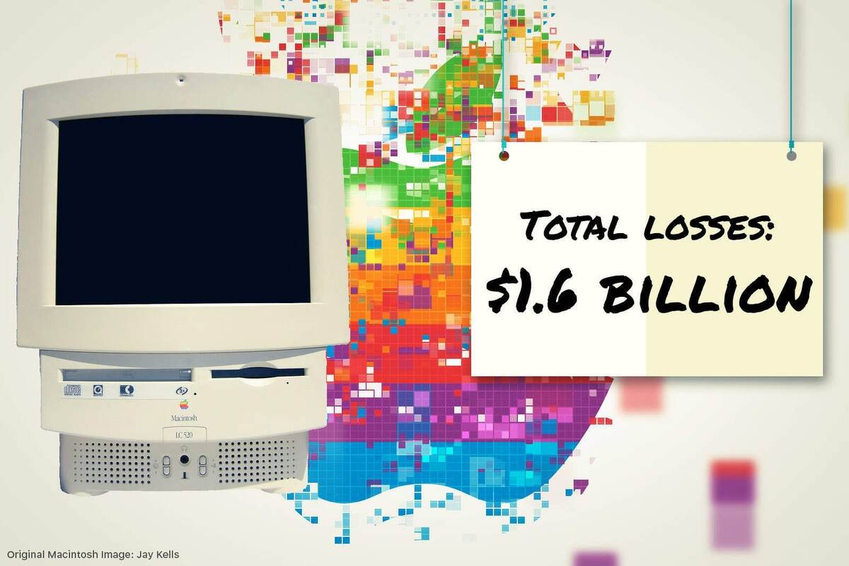 27 июня 1997 года: ежеквартальные убытки привели к образованию дефицита в размере $1,6 млрд, а последний день выхода отчета стал решающим в долгой череде неудач, сопровождающих Apple в последние годы,