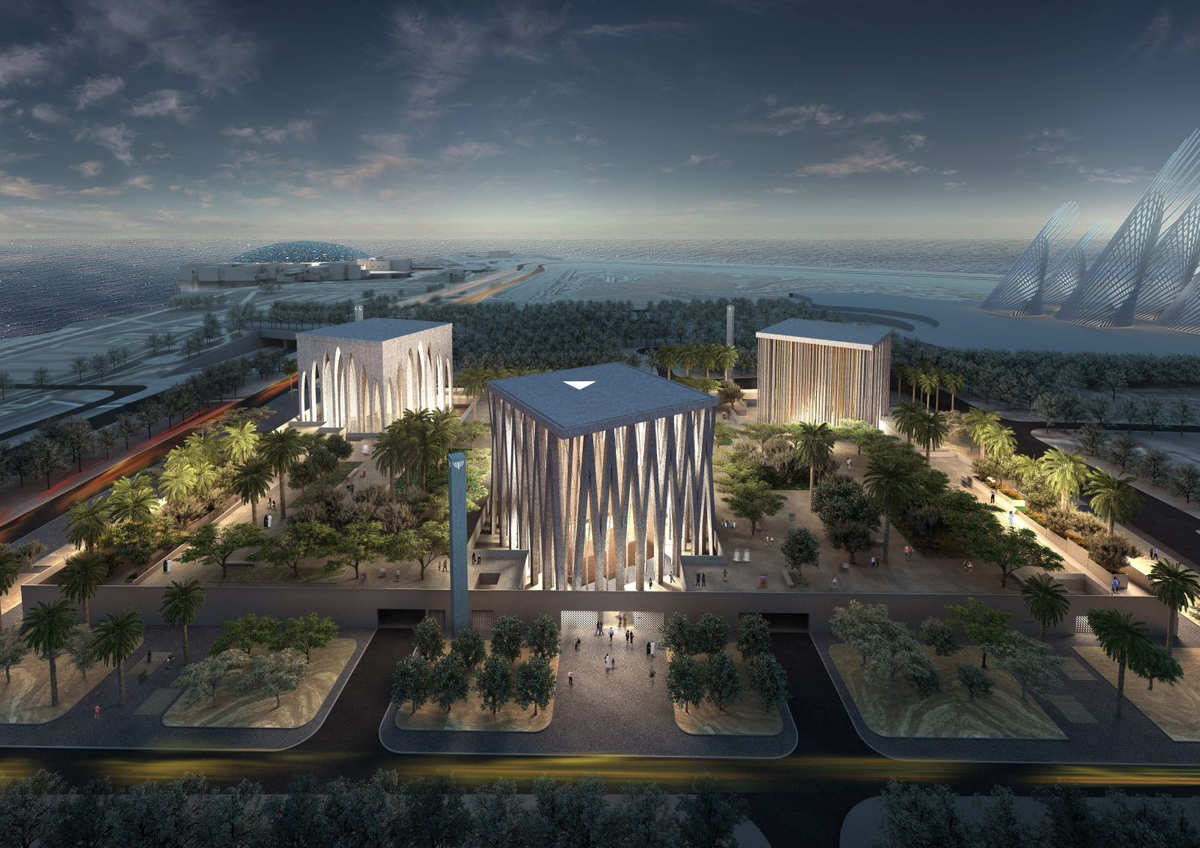 Дом семьи Авраама. На заднем фоне виднеется Лувр, до которого действительно рукой подать :) Источник: aasarchitecture.com