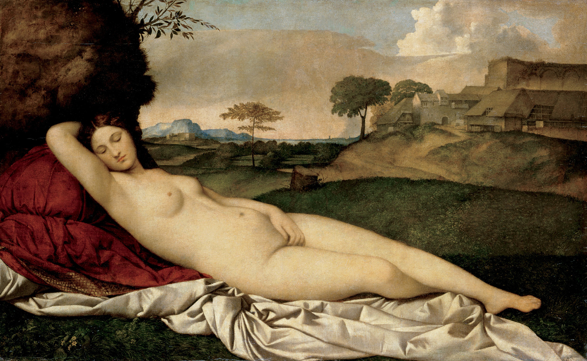 Спящая Венера — Джорджоне (–1510); Тициан (1490–1576) // Галерея старых мастеров, Дрезден.
