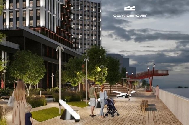    Проект пространства у ЖК. Фото: Предоставлено компанией/ Селфстроит