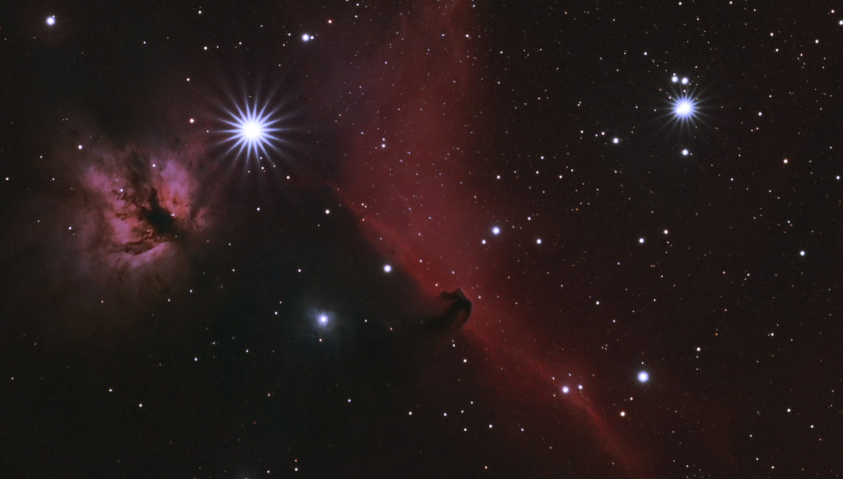 Эффект от прикрытой диафрагму - звезды снежинками