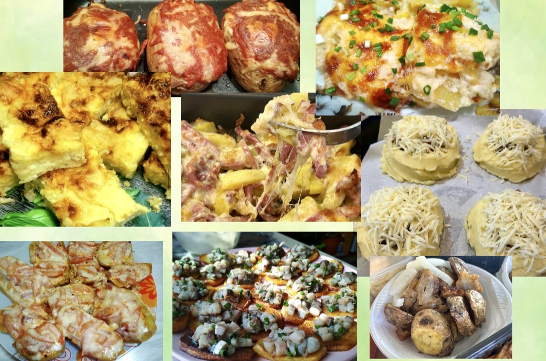 Фото коллаж автора. Собрала варианты простых обедов из обычной картошки, которые и на праздничный стол не стыдно поставить: забирайте(вкусно, сытно и экономно)
