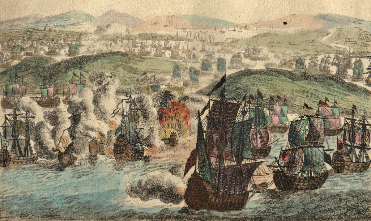 Морское сражение между русским флотом под командованием адмирала Чичагова и принца Нассауского и шведским флотом под командованием короля Швеции и герцога Судерманландского 