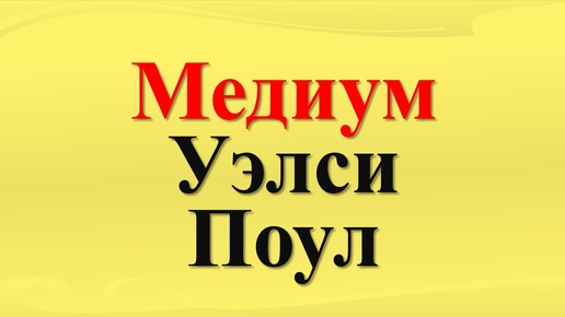 Медиум Уэлси Поул