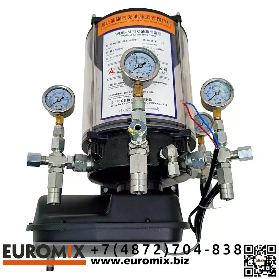 24000 руб. Автоматическая система смазки бетоносмесителя WDB – M, это устройство, предназначенное для увеличения долговечности работы уплотнительных узлов бетоносмесительных установок. Она разработана с учетом основных потребностей производственных предприятий и позволяет значительно увеличить срок службы опор бетоносмесителя, а также снизить затраты на его обслуживание. Система смазки работает автоматически и обеспечивает надежную смазку опорных узлов бетоносмесителя. Это позволяет предотвратить износ и повреждение опор, а также уменьшить трение и шум при работе бетоносмесителя. Управление системой смазки очень простое и интуитивно понятное. Это значительно упрощает процесс обслуживания и позволяет оперативно реагировать на возможные проблемы. Кроме того, система смазки обладает высокой надежностью и долговечностью. Она изготовлена из высококачественных материалов, которые обеспечивают ее стойкость к воздействию влаги, пыли и других неблагоприятных условий эксплуатации. Это гарантирует долгий срок службы системы и минимальные затраты на ее обслуживание и ремонт. В заключение, автоматическая система смазки бетоносмесителя - это незаменимое устройство для двухвального бетоносмесителя. Она позволяет увеличить срок службы опор бетоносмесителя, снизить затраты на обслуживание.