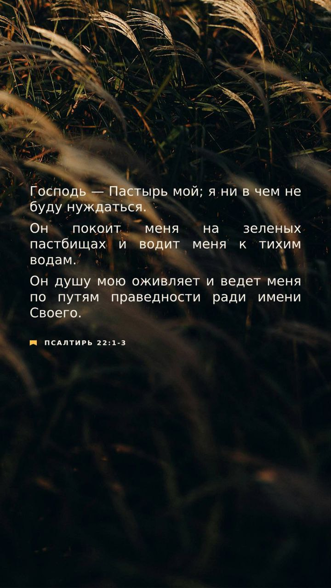 Псалтирь 22:1-3