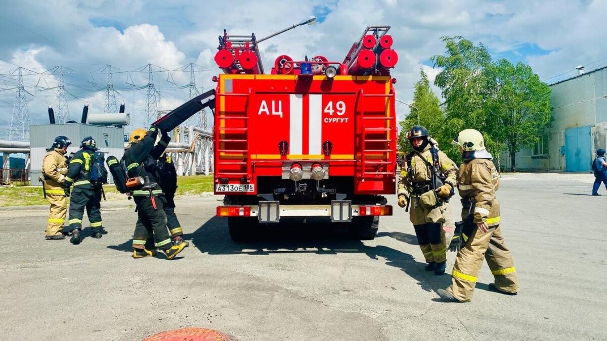    На территории ГРЭС-2 в Сургуте прошли антитеррористические учения