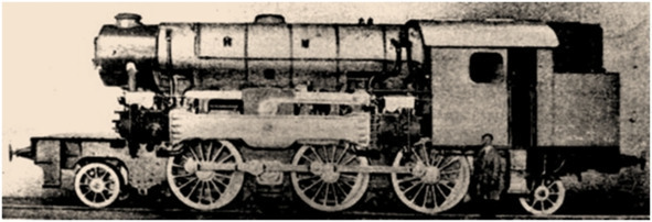 Картинка из свободных источников. Теплопаровоз Still-Kitson, построенный в Англии в 1927 г.