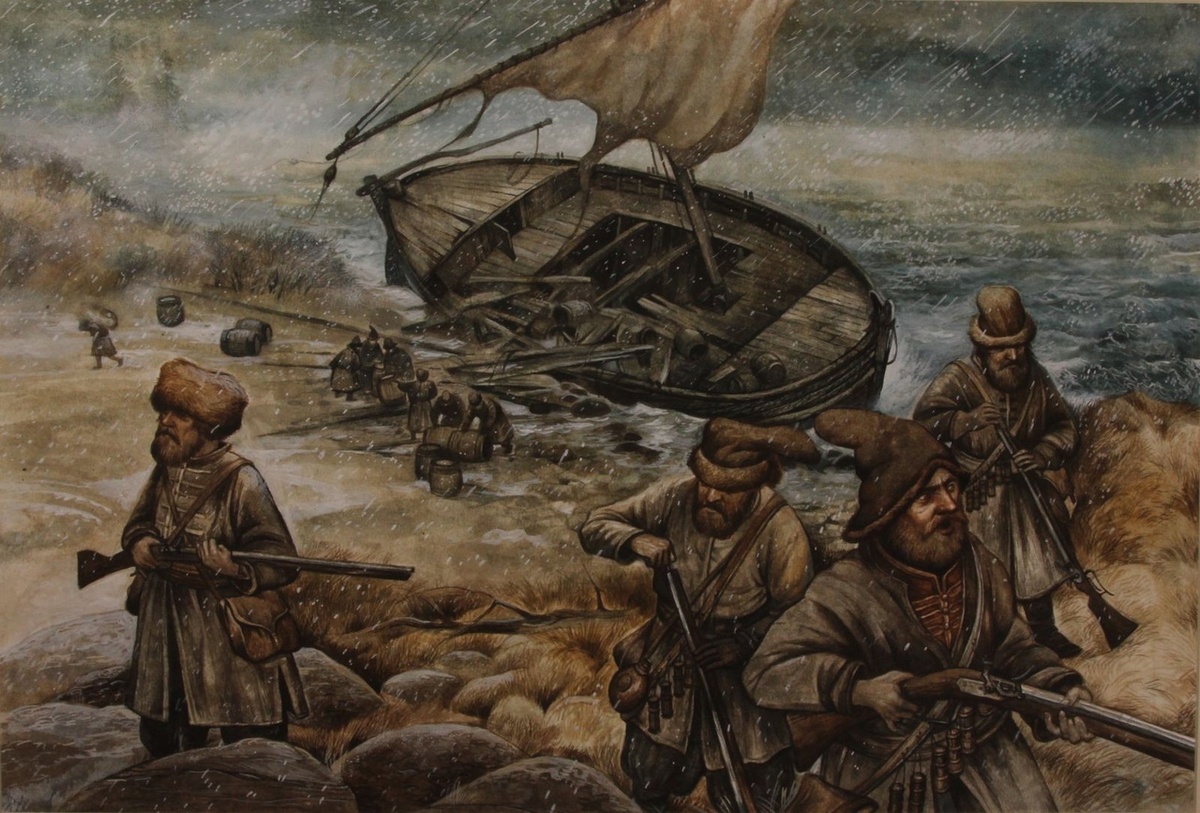 Работы А. Кухтерина из серии "Освоение Сибири"