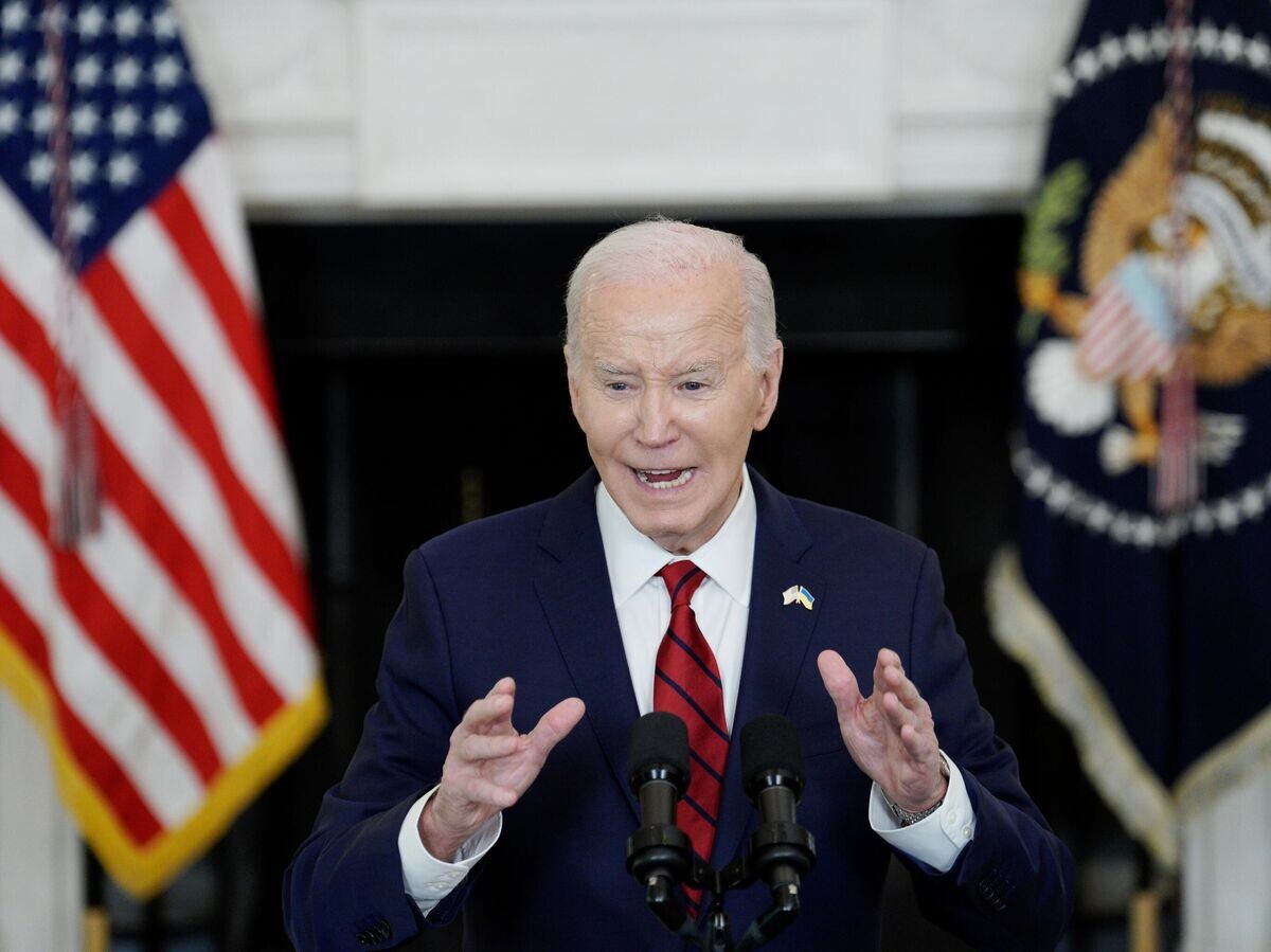    Президент США Джо Байден выступает на пресс-конференции в Вашингтоне© РИА Новости . Стрингер