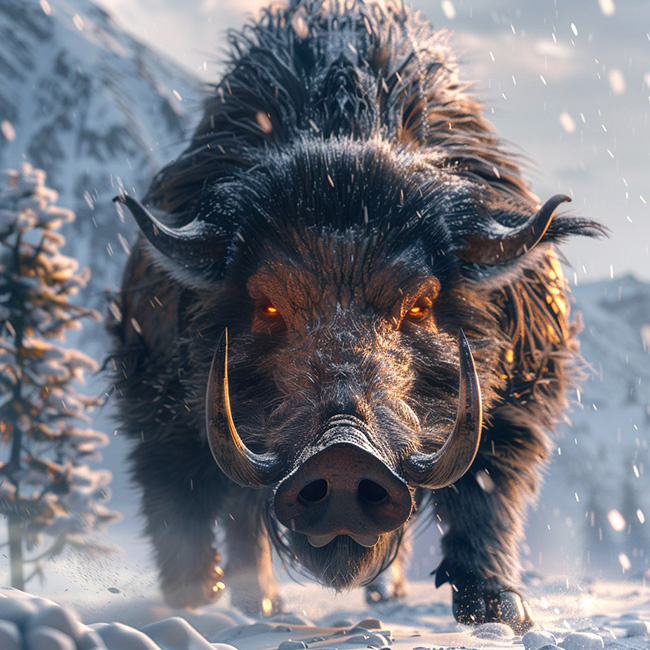 Чудовищный вепрь на горе Эриманф