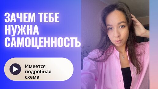 Самоценность. Самая ПОДРОБНАЯ СХЕМА от психолога.