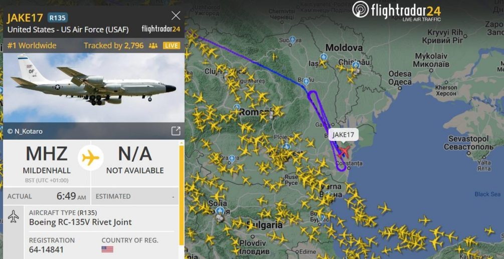   Иллюстрация: Flightradar24, скриншот.