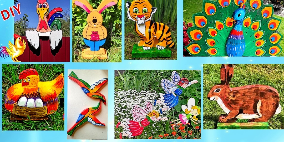 Как украсить дачу или сад. Садовые фигурки своими руками.