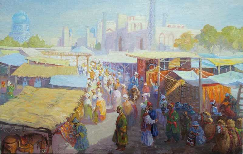 Базар в Итиле.