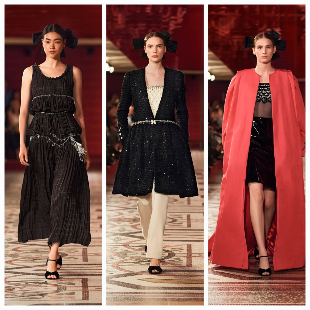 Силуэты из коллекции Chanel Haute Couture Fall-Winter 2024/25. Материал: Chanel.