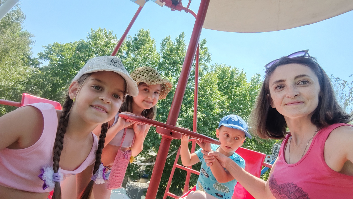 Мы на колесе обозрения