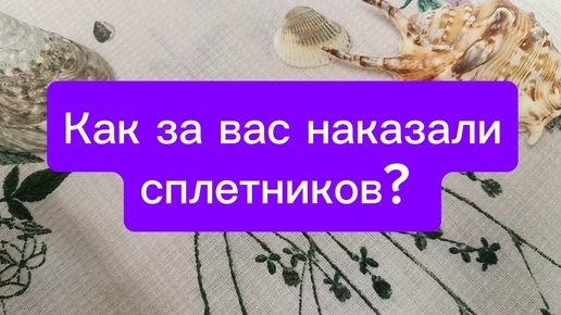 Как за вас наказали сплетников Высшие силы? Гадание на Таро для всех, для мужчин и женщин👦👩. Кто поплатился за разговоры о вас? 🤷‍♂️