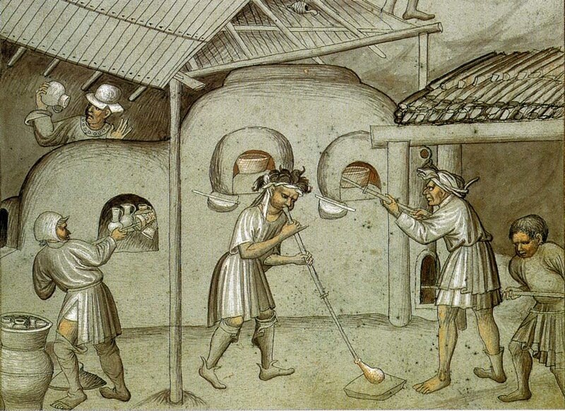 Стеклодувы. Богемия, начало XV века.