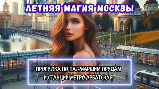 Летняя магия Москвы: Прогулка по Патриаршим прудам и станции метро Арбатская