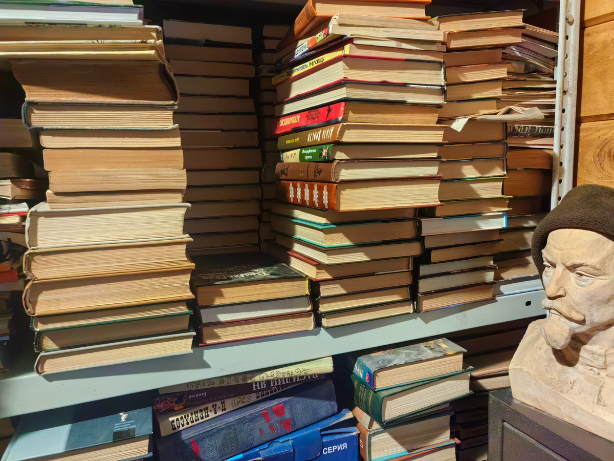 Книги пока не разобрали, они так и лежат на стеллажа, ждут места. Но часть я отобрала для чтения в жаркий полдень на даче. 