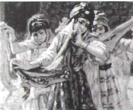 Этьен Дине. "Дети,танцующие с шарфами" 1911 г. Масло. Частная коллекция.