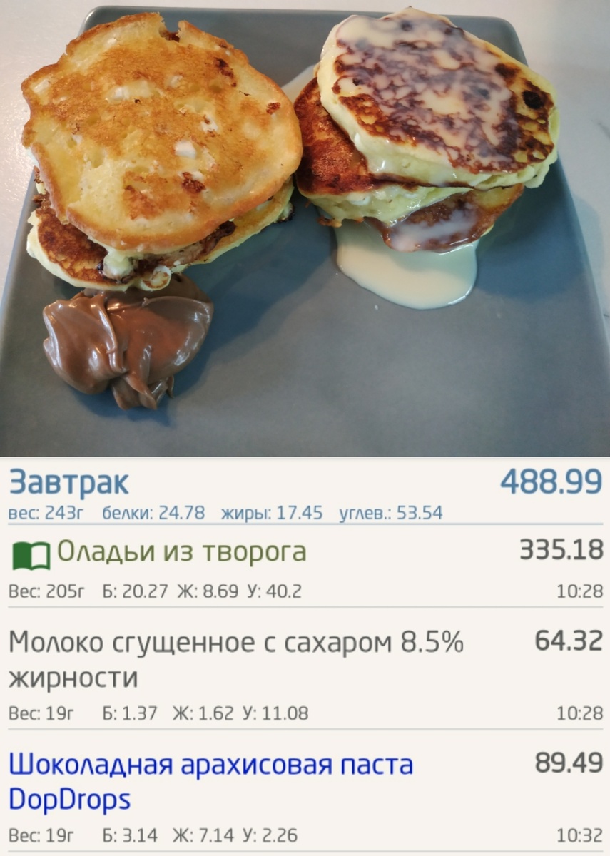 Ударила с утра по углеводам. Но мне было очень вкусно!)))