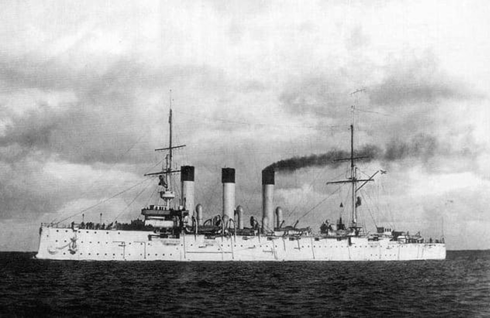 "Аврора" во время ходовых испытаний, 1903