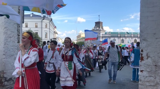 Не ожидала такое увидеть на открытии II Всероссийской детской Фольклориады в Казани