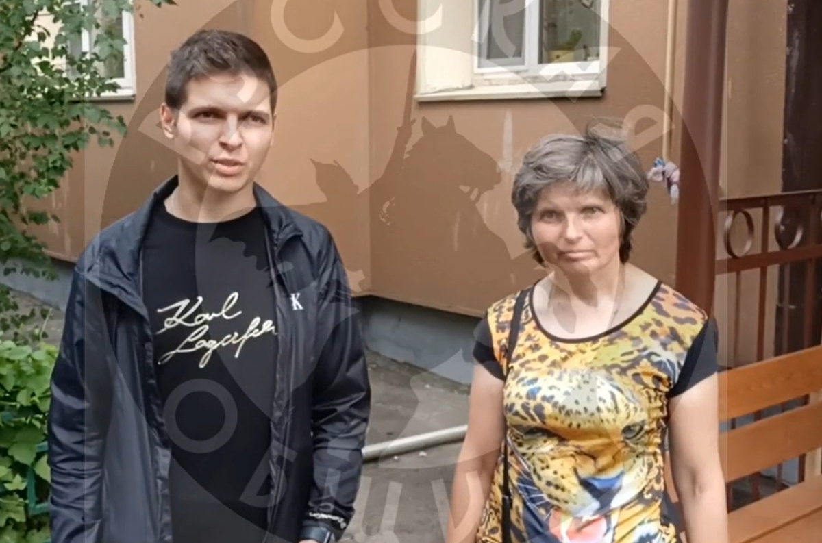 СВОшник и его мать. Скрин телеграм-канала "Русская община"