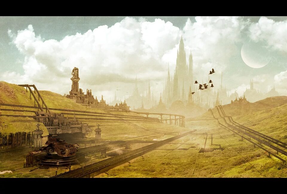 На многих мирах целые континенты отданы под посевы зерновых или животноводство.