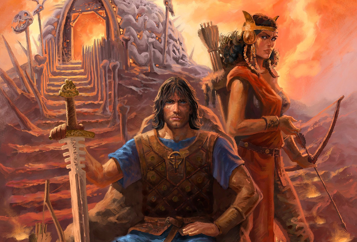 Рисунок для обложки продолжения культовой фэнтезийной серии рисованных историй Thorgal Saga