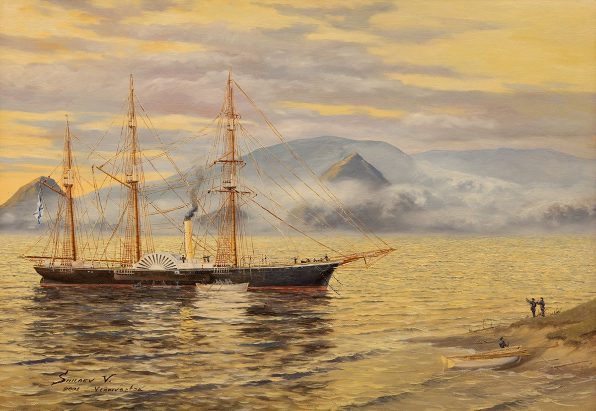 1859, 29 июня (17 июня по старому стилю): Открытие русскими моряками на военном пароходе «Америка» бухты Находка.
