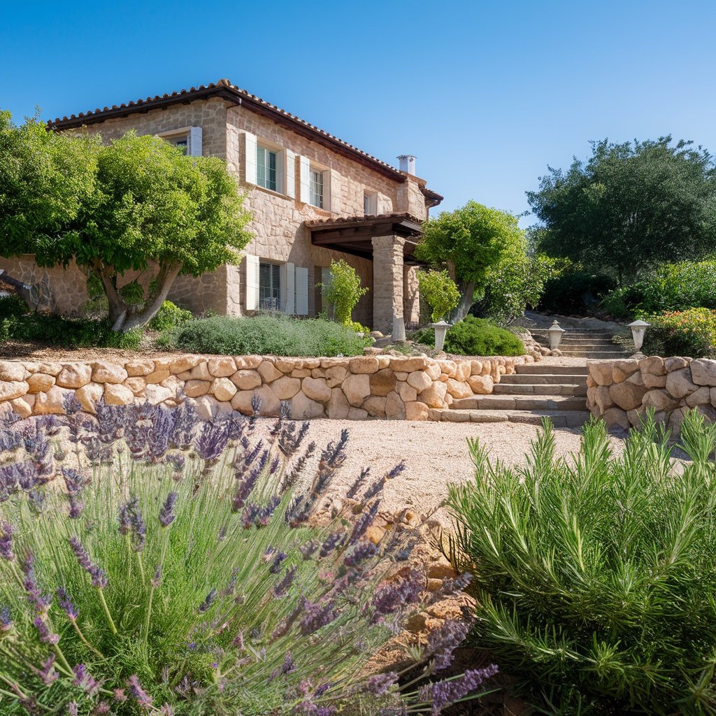 Лаванда и розмарин в ландшафтном дизайне в сухом жарком климате.