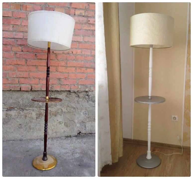 У нас был такой. Только с красным абажуром. Фото из общедоступной сети интернет.