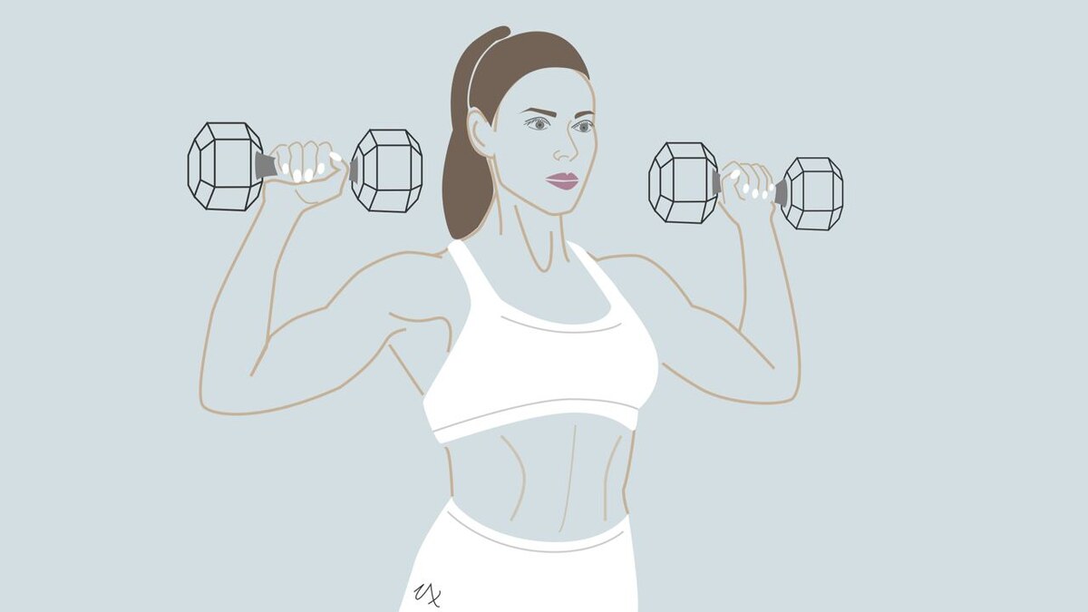 Вместо гантелей дома и в офисе запросто можно использовать книги