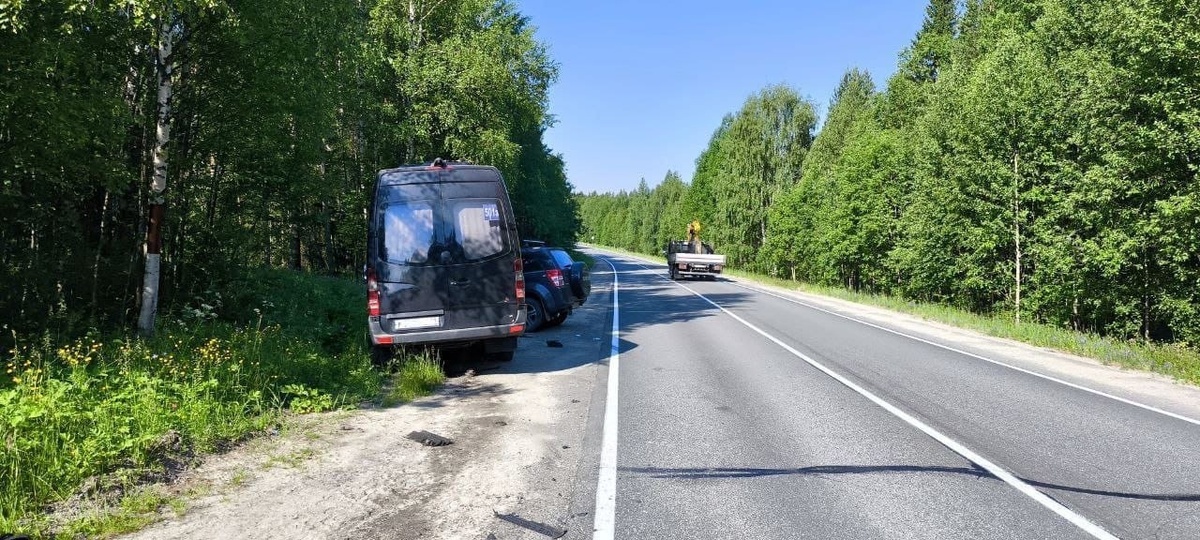    Видео с места аварии с микроавтобусом опубликовала прокуратура КарелииГосавтоинспекция Карелии
