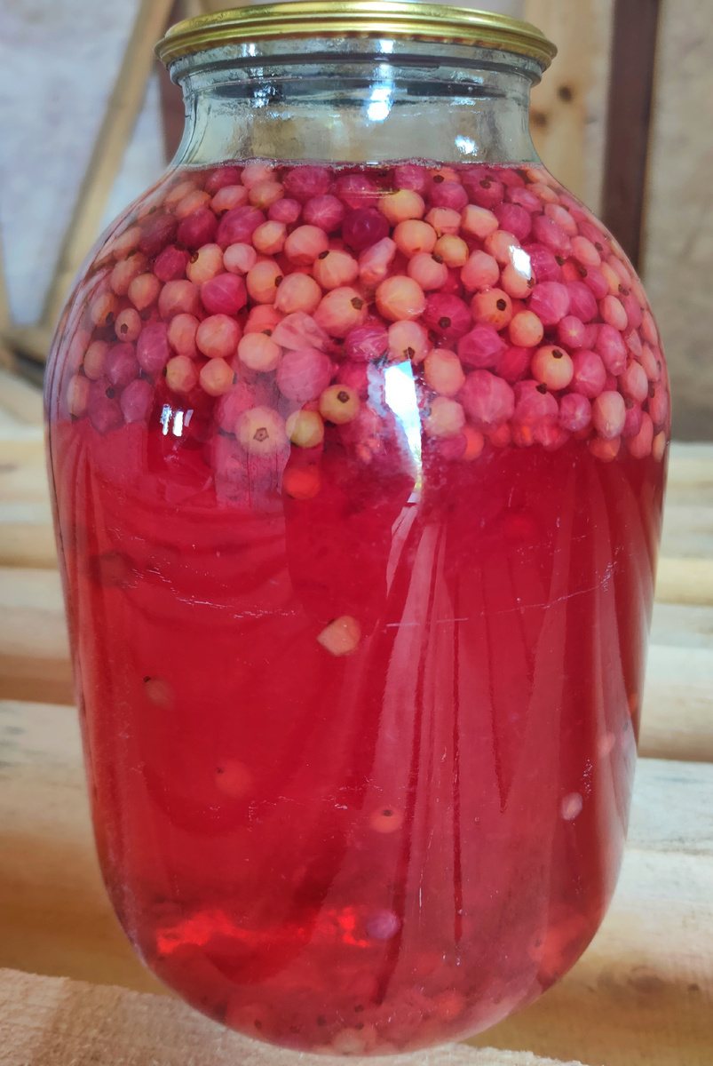 Готовый компот. Ягод только маловато)