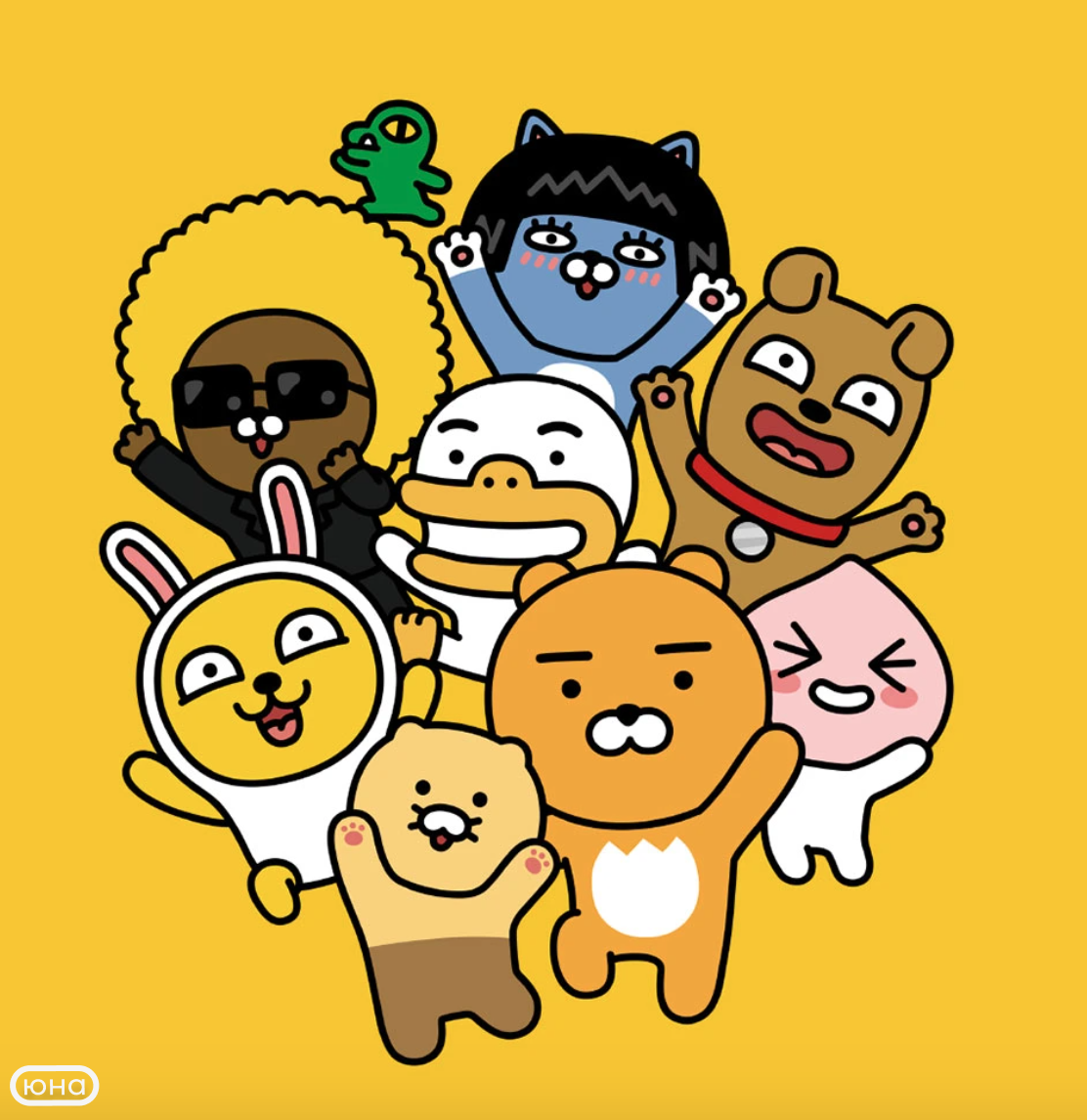 Kakao Friends (카카오프렌즈). Источник: https://www.kakaocorp.com/page/service/service/Kakao%20Friends?lang=ENG&tab=all