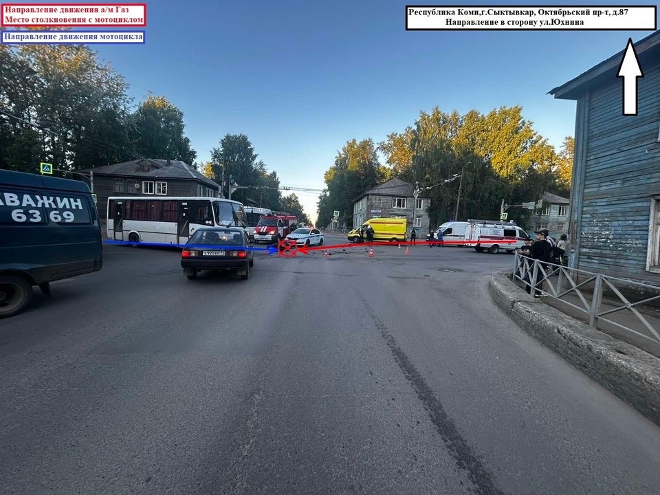    Стали известны подробности ДТП с участием мотоцикла в Сыктывкаре. ГИБДД по Коми